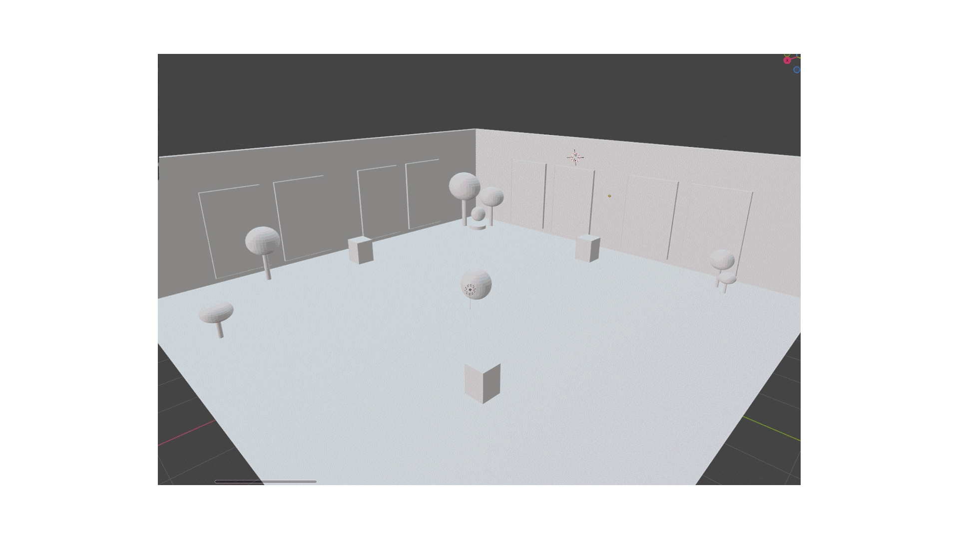 Building the room in Blender
